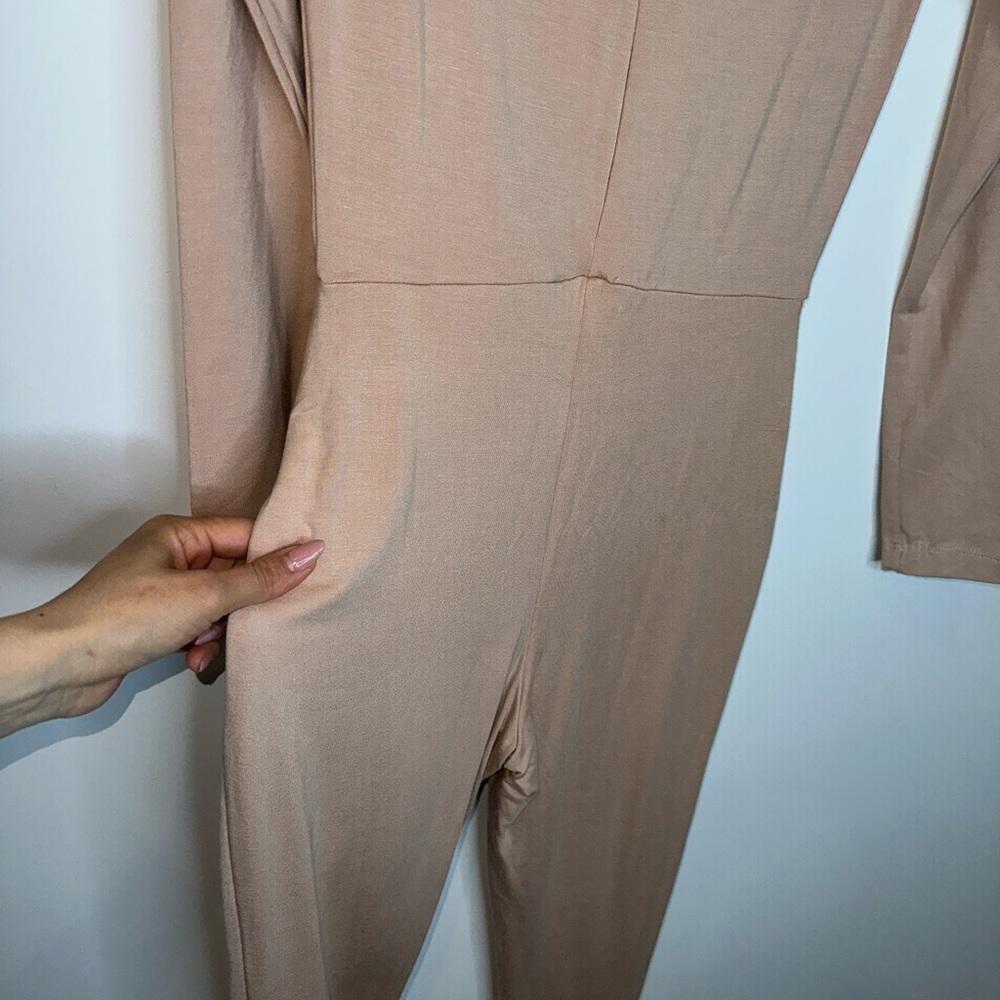 JLUXLABEL Chic Nude Jumpsuit - Picture 14 of 16